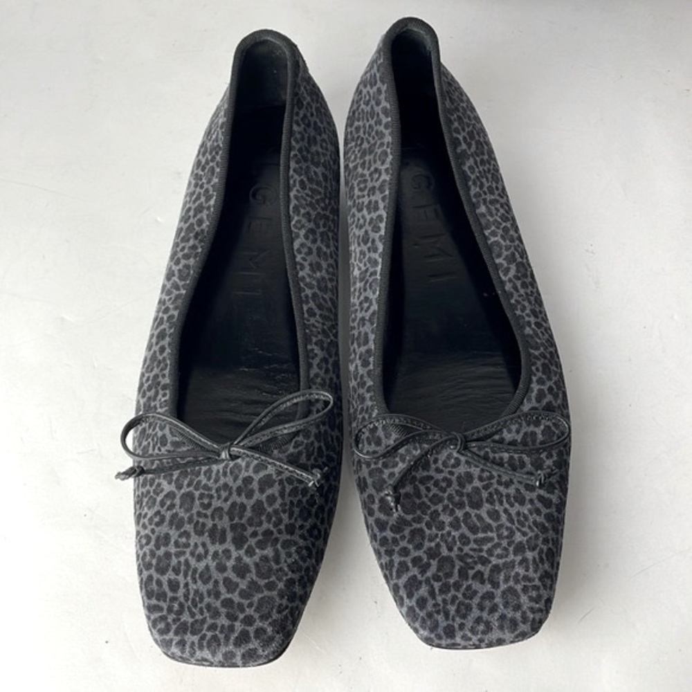 M Gemi Danza Black Leopard Flats